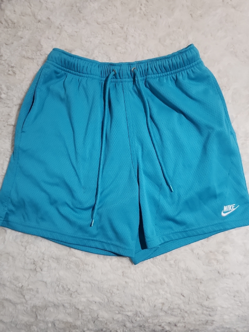 Nike Men's Teal Athletic Mesh Shorts